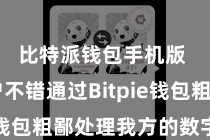 比特派钱包手机版  用户不错通过Bitpie钱包粗鄙处理我方的数字金钱