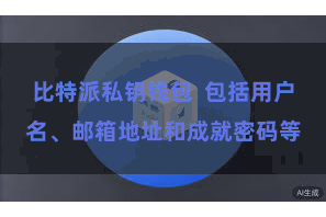 比特派私钥钱包  包括用户名、邮箱地址和成就密码等